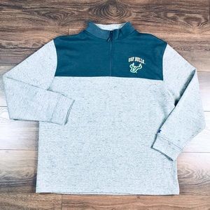 Champion Men’s Gray South Florida Bulls Embroidered Pullover Casual Sweatshirt